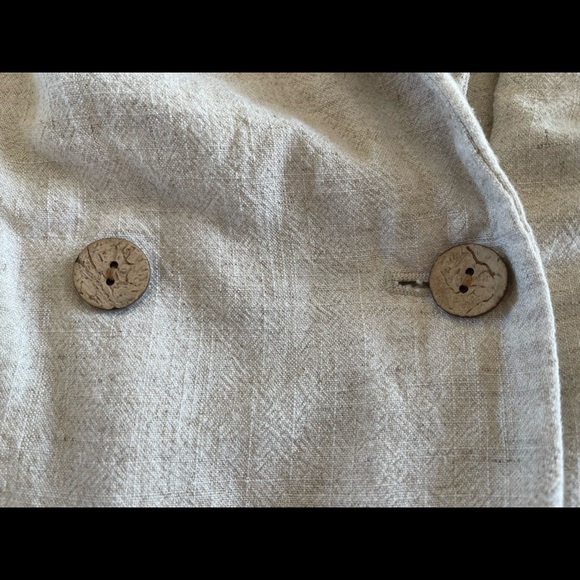 LC Lauren Conrad Cream Linen Blazer size XS - Picture 6 of 8